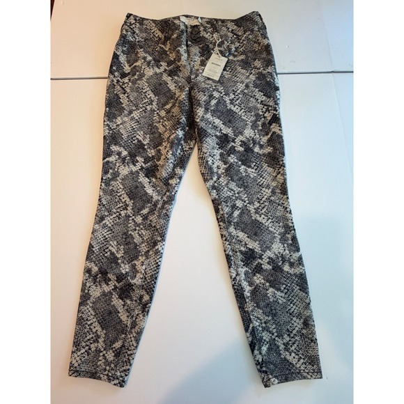 torrid Denim - Torrid Denim First At Fit Jegging Snakeskin Print Black Skinny Pants 16R NEW